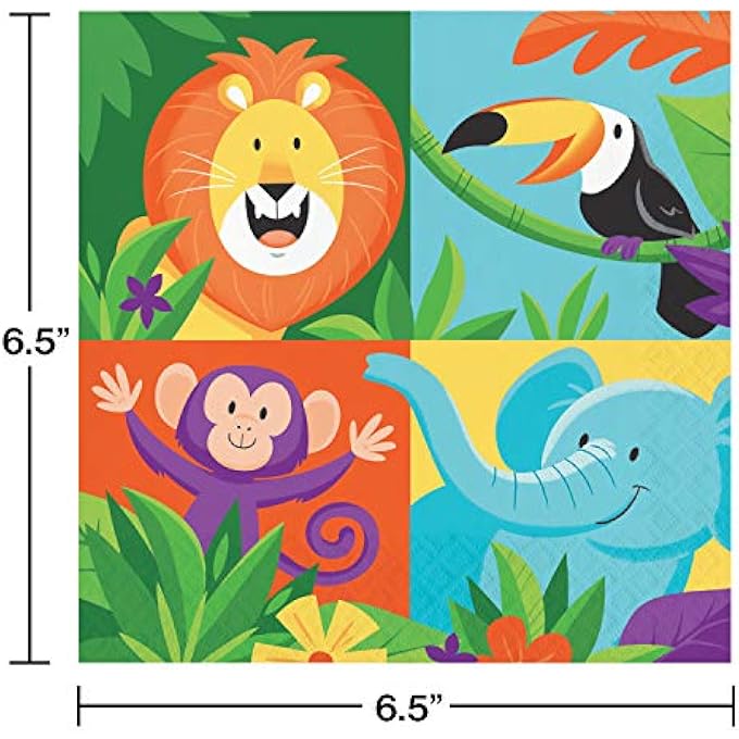JUNGLE SAFARI LUNCH NAPKINS 16-PIECES - Image 2